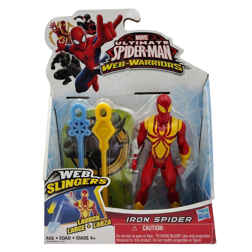 Marvel Ultimate Spider-Man Web-Warriors Iron Spider Action Figure 2014 New NIB